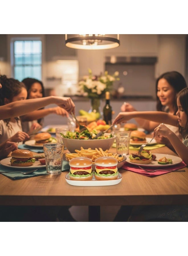 طقم أنيق من ثلاث قطع من البورسلين، يتضمن مملحة وفلفل مع حامل، مناسب للمطبخ المصري الحديث ولتنسيق طاولة طعام أنيقة. - Image 2